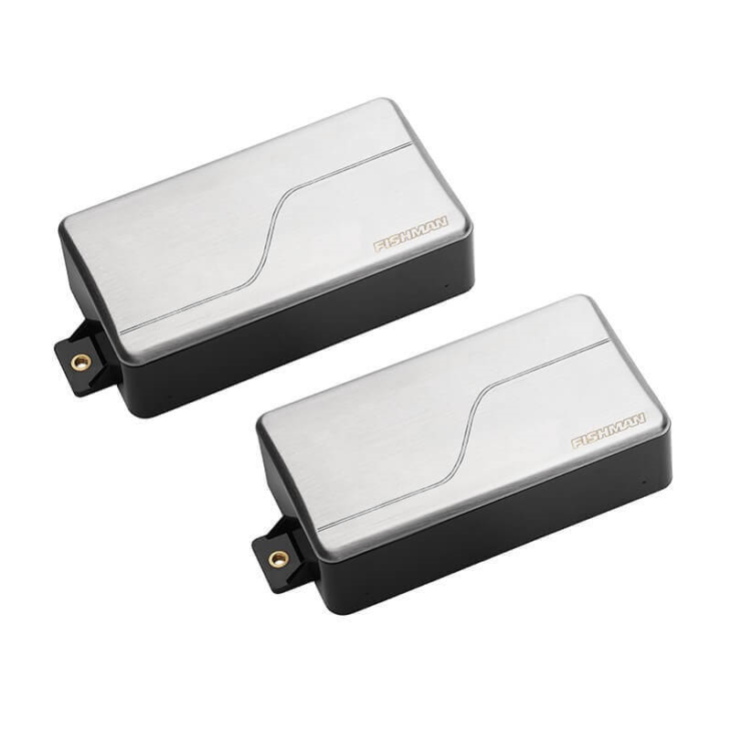 Fishman Fluence Modern Electric Guitar Humbucker Pickup Set - Brushed Stainless