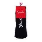 Perris Licensed FenderExploded Logo Large Crew Socks in Black-3 Pair