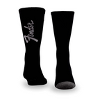 Perris Licensed FenderExploded Logo Large Crew Socks in Black-3 Pair