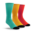 Perris Licensed Fender  Exploded Logo Large Crew Socks in Asst Colour-3 Pair