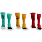 Perris Licensed Fender  Exploded Logo Large Crew Socks in Asst Colour-3 Pair