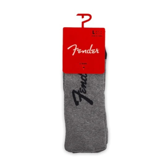 Perris Licensed Fender Exploded Logo Large Crew Socks in Asst-3 Pair