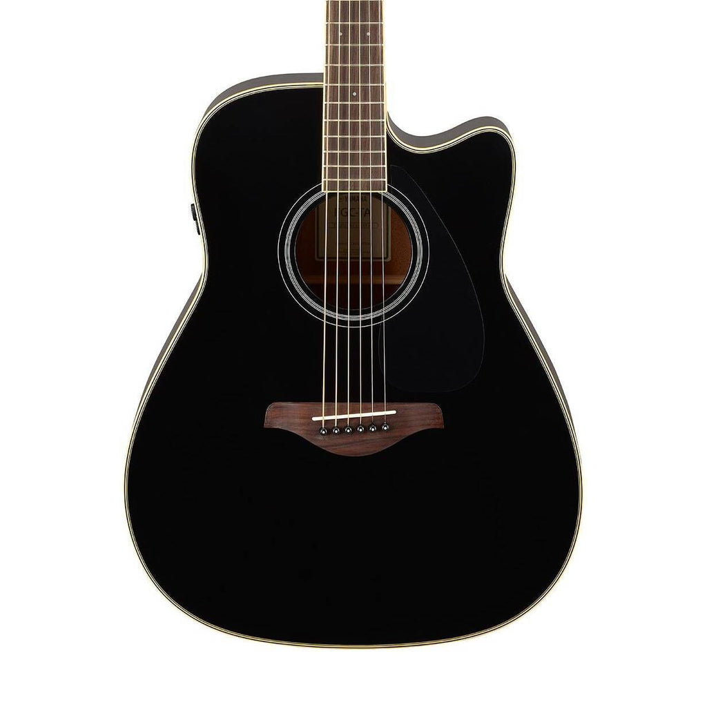 Yamaha FGC-TA Traditional Western Style Cutaway Acoustic Guitar Transatlantic Black