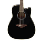 Yamaha FGC-TA Traditional Western Style Cutaway Acoustic Guitar Transatlantic Black