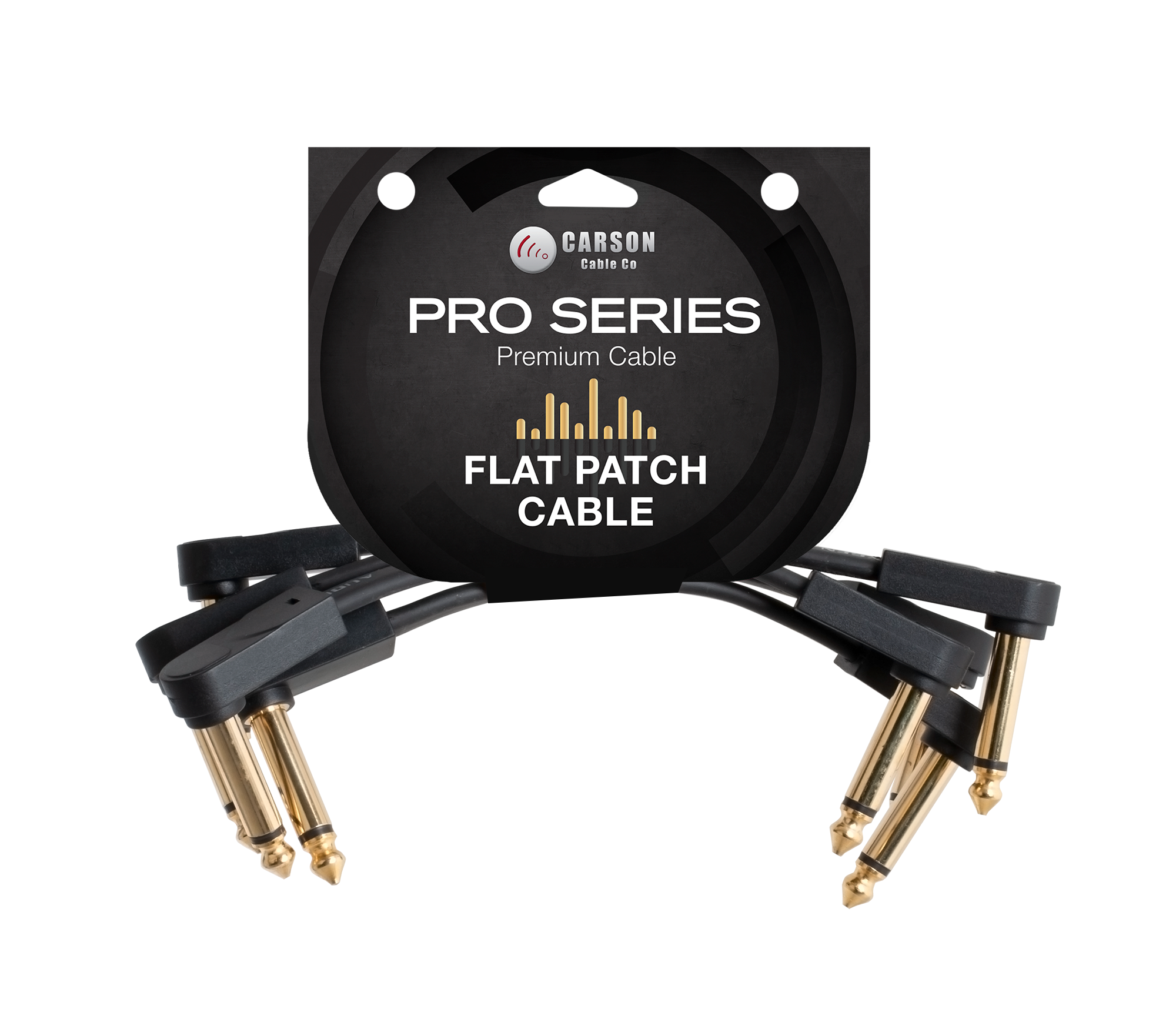 Carson Pro FLAT4PK Patch Cables - 4 inch