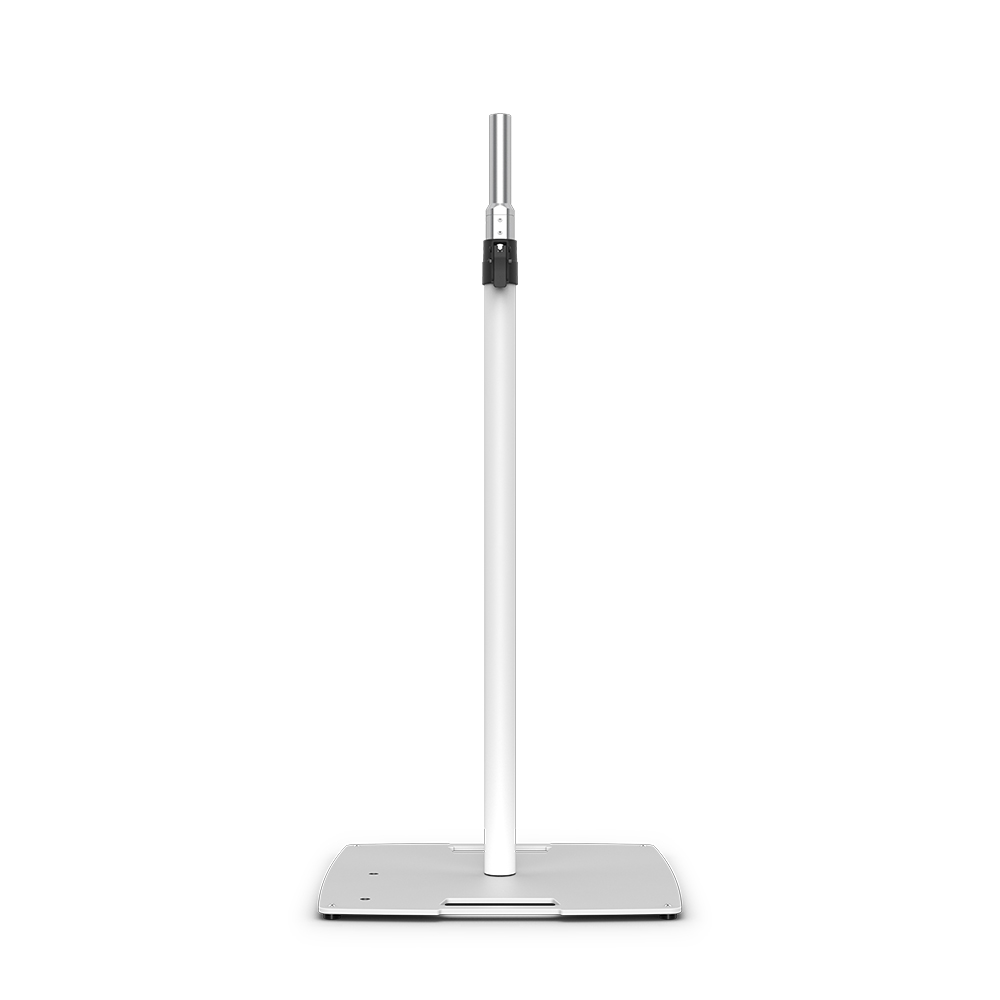 Chauvet DJ Flex Stand white, multi-purpose lighting stand with adjustable height and sturdy construction for DJ and event setups.