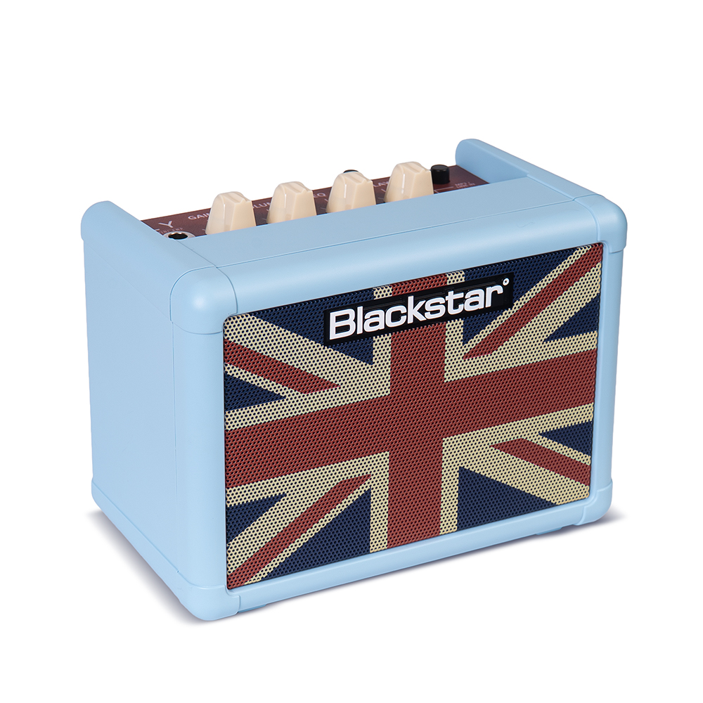 Blackstar Fly 3 LTD ED Guitar Amplifier - Baby Blue w/Union Jack Grille