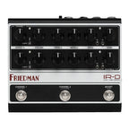 Friedman IR-D 2-channel tube preamp and IR pedal effects pedal with controls, shown in a close-up image.