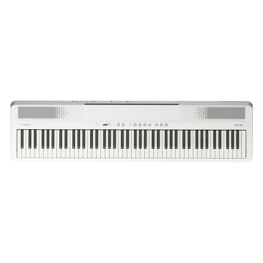 Roland FP-40 Digital Piano with Stand & Pedal - White