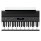 Roland FP-90X Black portable digital piano with sleek design and full-sized keys, ideal for music practice and performances.