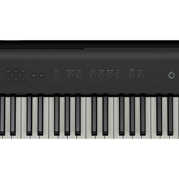 Roland FP-E50 entertainment piano stage keyboard with black finish, compact design, and digital controls for performance and practice.