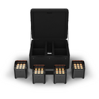 Chauvet DJ Freedom Q9 IP RGBW 4 Pack LED Wireless Parcan Kit with Carry Case