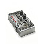 DigiTech FreqOUT natural feedback creator effects pedal with knobs and input/output jacks, designed for guitar sound modulation.