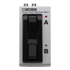 BOSS FS-7 Dual Footswitch for effects pedals, showing two sturdy footswitches on a black base in a close-up image.