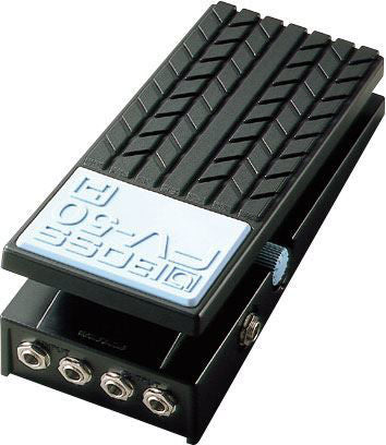 BOSS FV-50H volume pedal for guitar and bass, showing a compact effects pedal with footswitch and control knob.
