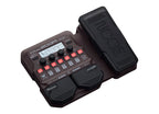 Zoom A1X Four Acoustic Multi FX pedal with multiple effects and colorful interface displayed on the device.