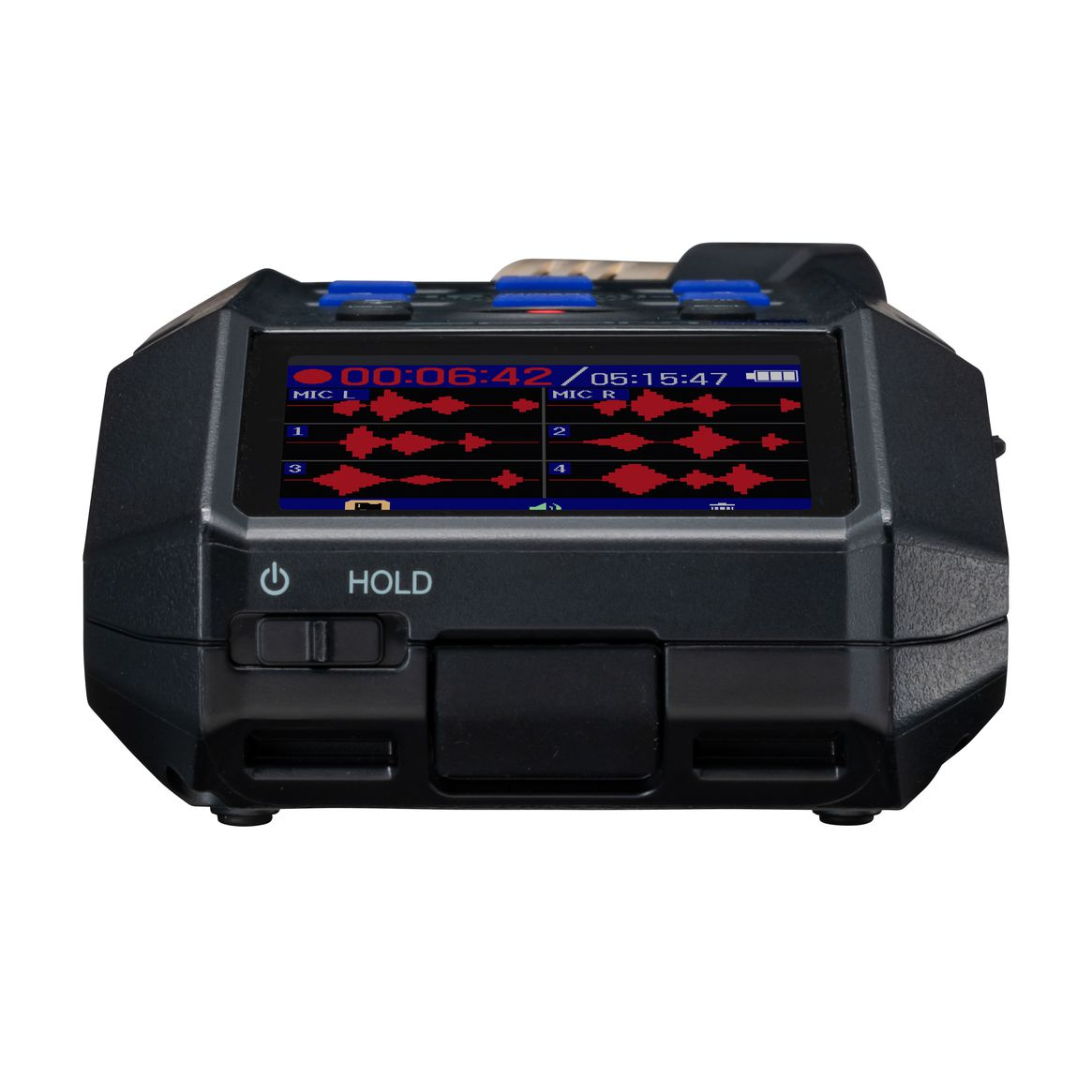 Zoom H6 Essential 6-Track Handy Digital Recorder with multiple input ports and compact design for professional audio recording.