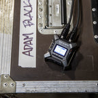 Zoom F3 32-bit field recorder showing front view with control buttons and display screen for professional digital audio recording.