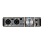Zoom UAC-2 USB 3.0 audio interface with dual XLR and 1/4 inch inputs for professional audio recording and mixing.