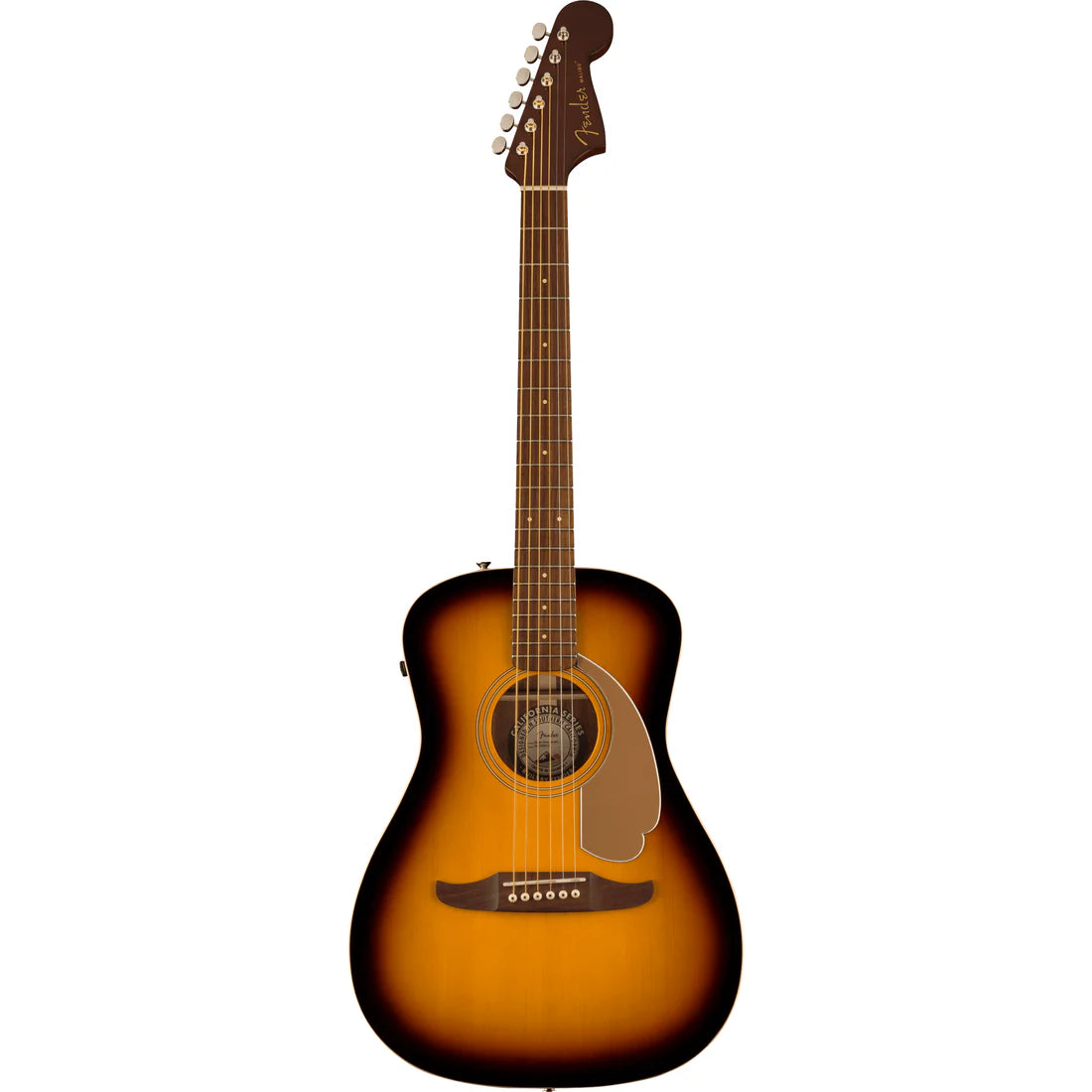 Fender Malibu Player Acoustic Guitar with Gold Pickguard in Sunburst