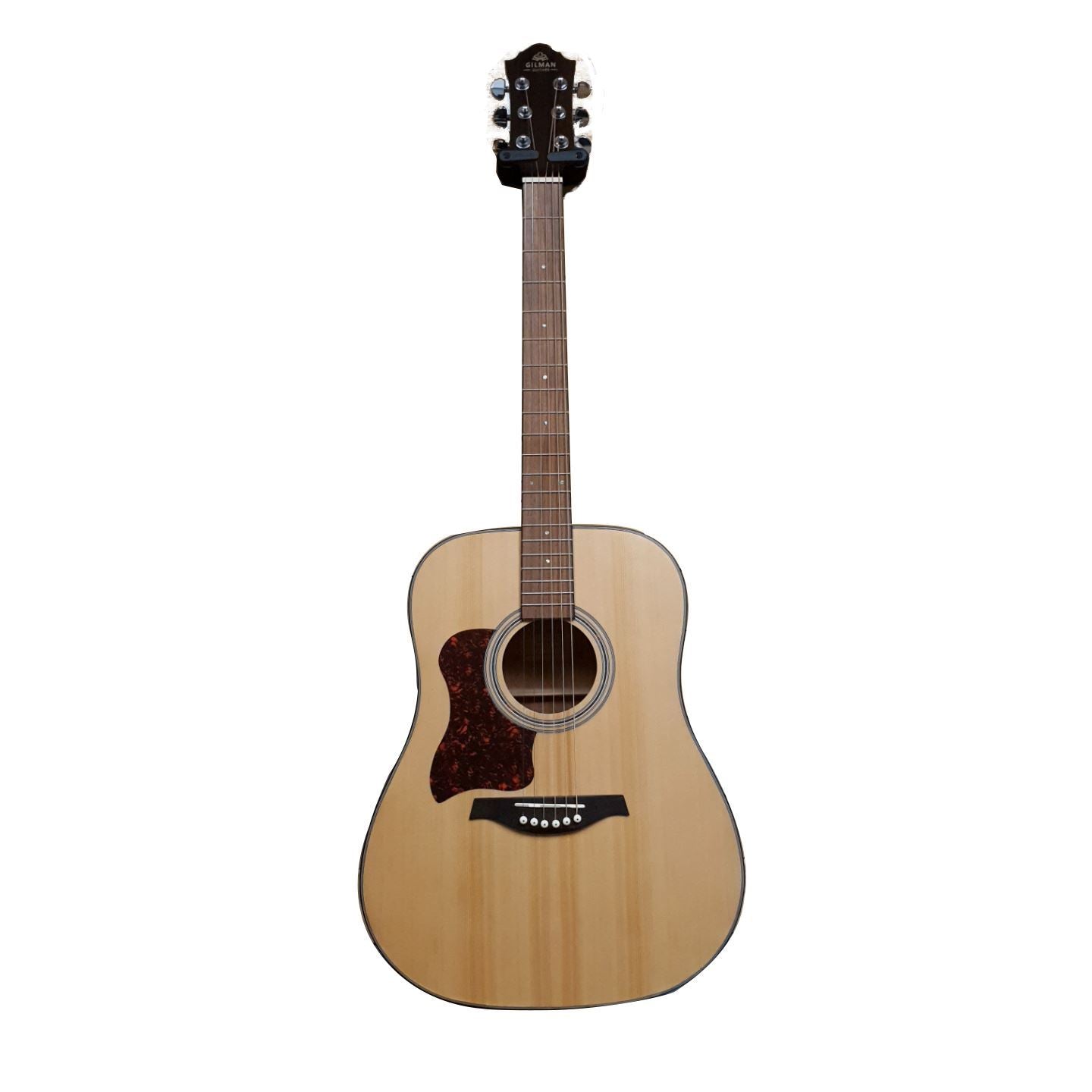 Gilman GA10 Left-Handed Grand Auditorium Dreadnought Acoustic Guitar in Natural Satin