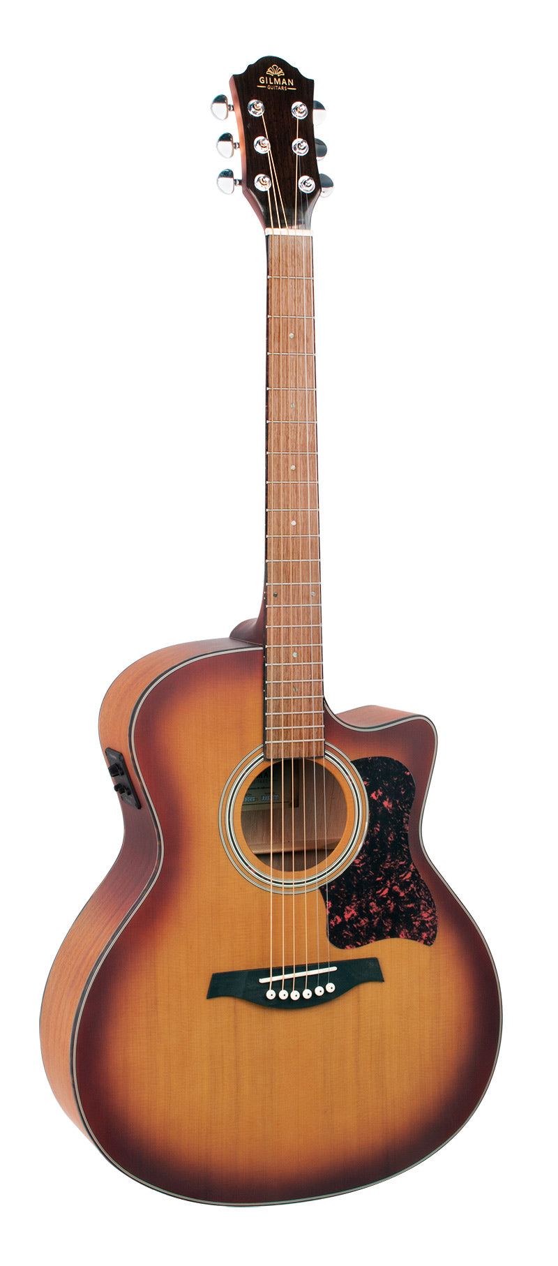 Gilman GA12CE Grand Auditorium Acoustic Guitar with Pickup in Tobacco Sunburst Satin