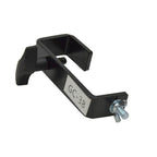 Black AVE GC-38B 38mm G Clamp for stands, brackets, and accessories, showing its sturdy metal construction and adjustable screw.