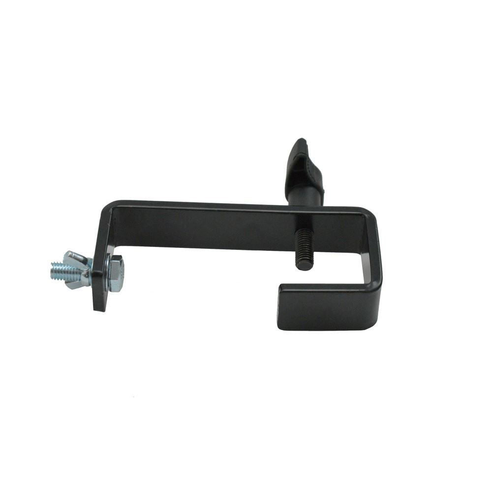 Black AVE GC-38B 38mm G Clamp for stands, brackets, and accessories, shown in a close-up view.
