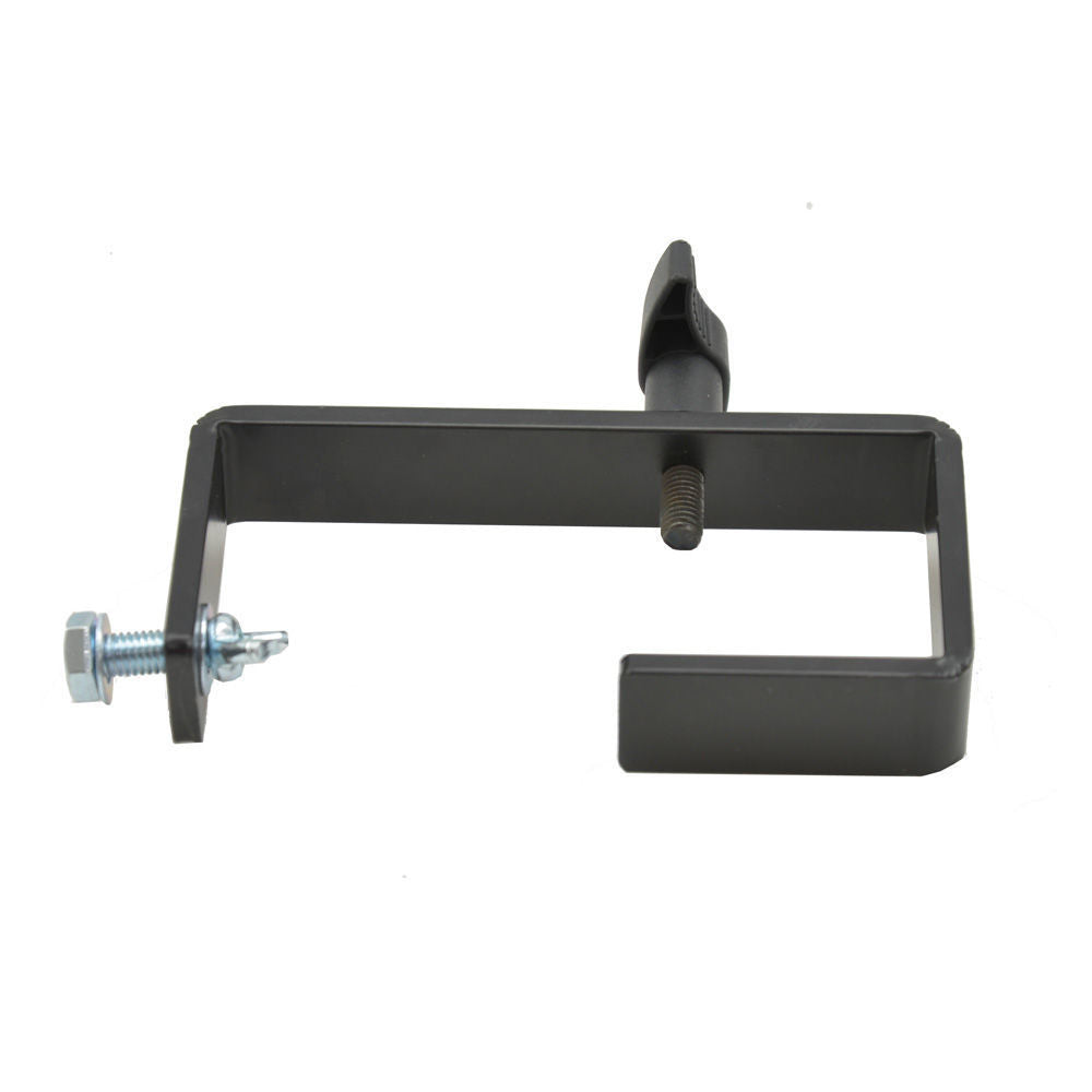 Black AVE GC50B 50mm G Clamp used for securing and holding objects in stands, brackets, and accessories.