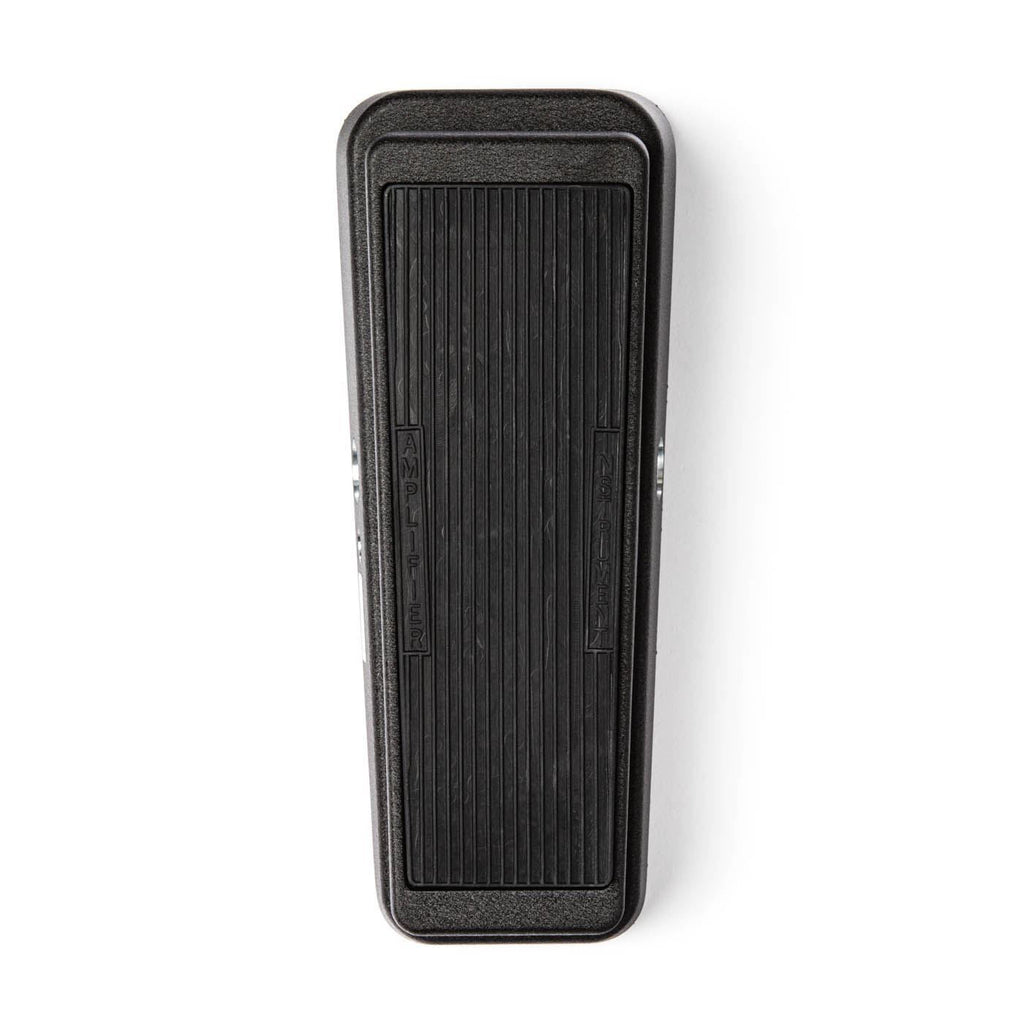 Dunlop Cry Baby Classic effects pedal for guitar, featuring a rugged footswitch and control knobs, on a pedalboard.