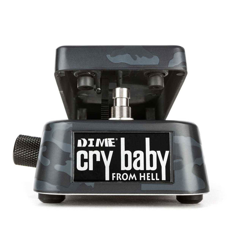 Dunlop Jim Dunlop GCDB01B Dimebag Crybaby From Hell effects pedal for electric guitar, with footswitch and control knobs.