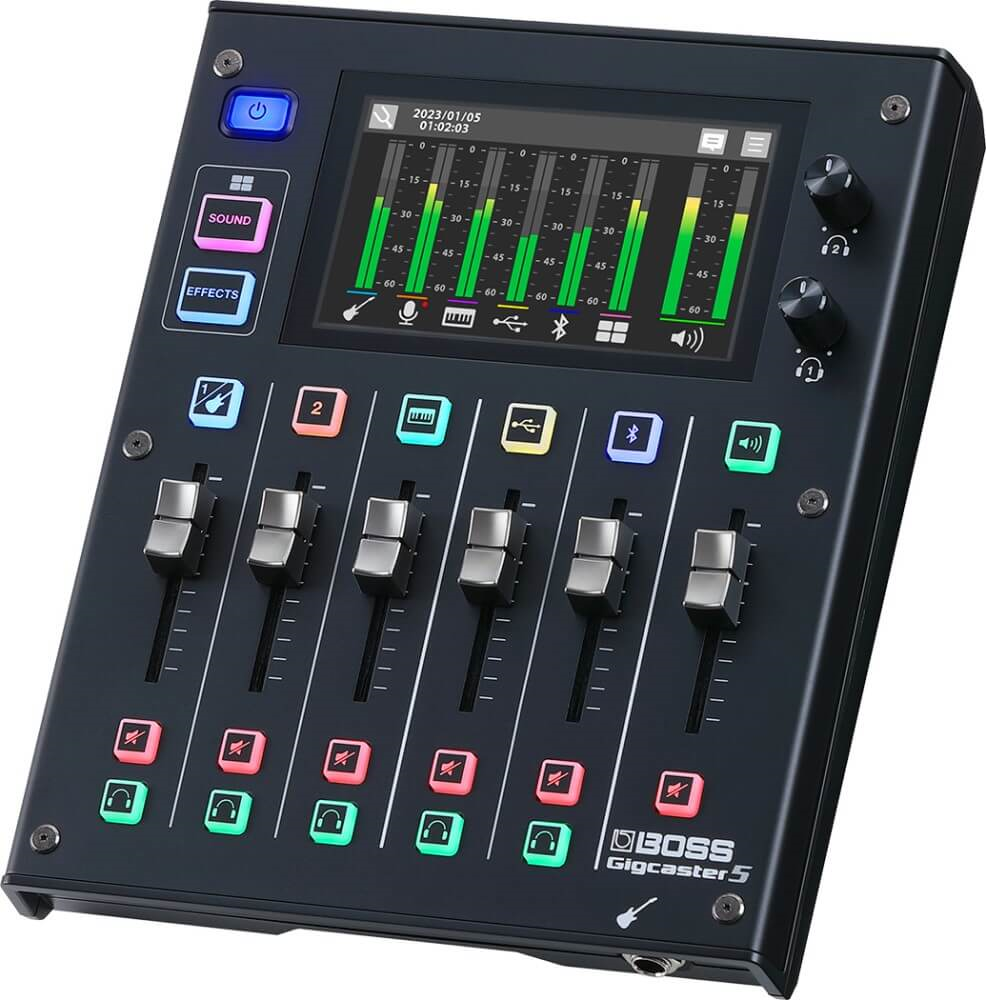 BOSS Gigcaster 5 All-In-One Audio Hub for Streaming Musicians