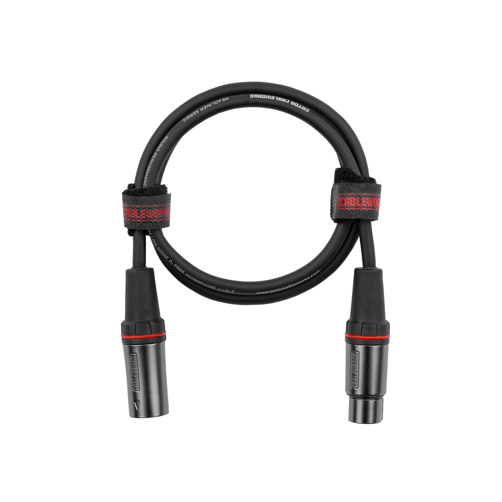 GATOR GCWH-XLR-03 HEADLINER 3FT XLRM-XLRF CABLE