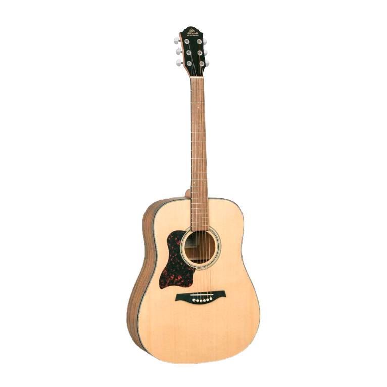 Gilman GD10 Left-Handed Dreadnought Acoustic Guitar in Natural Satin