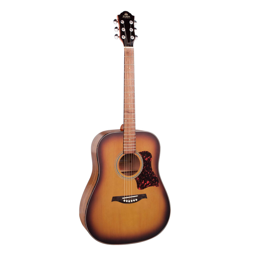 Gilman GD10 Dreadnought Acoustic Guitar in Tobacco Sunburst Satin
