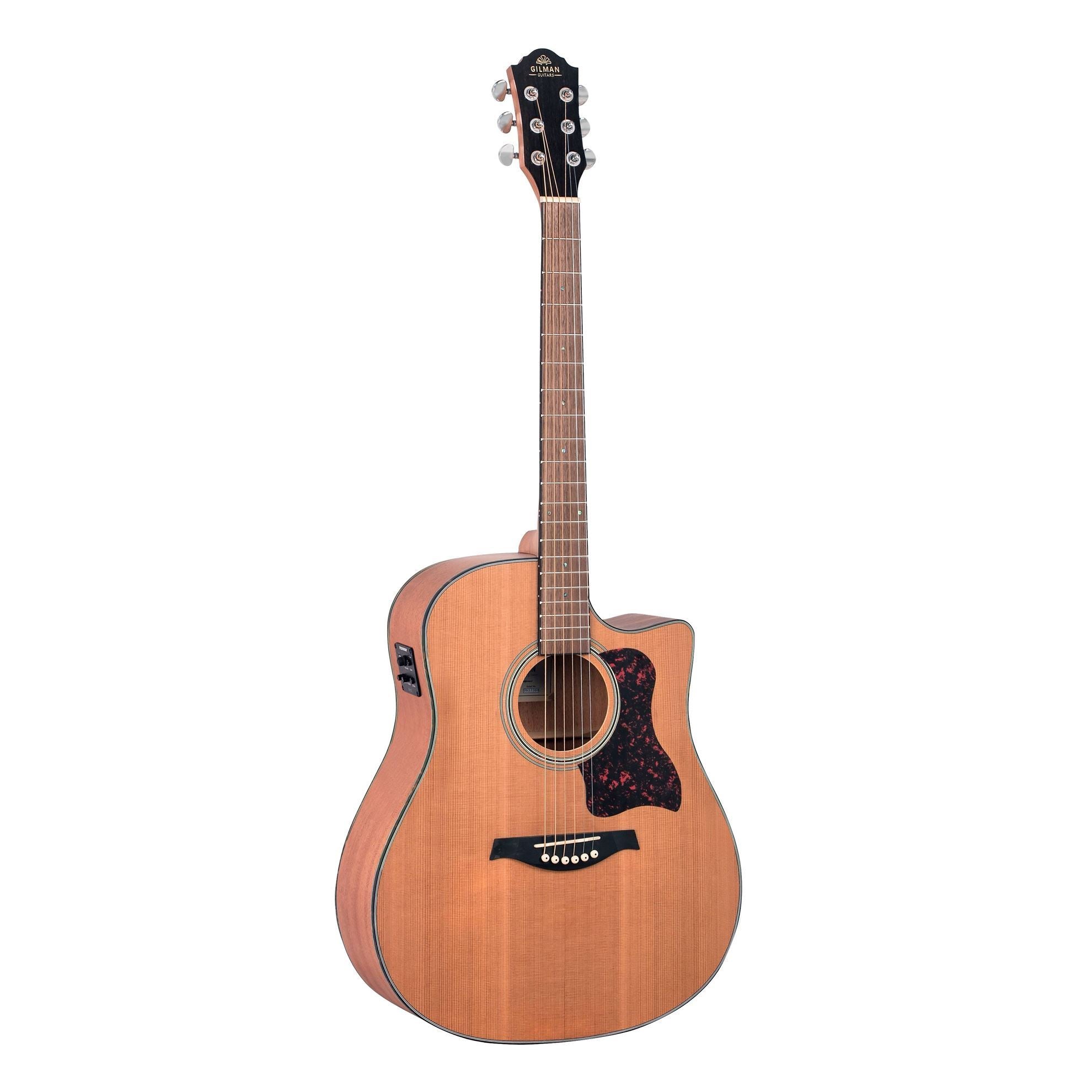 Gilman GD12CE Cutaway Dreadnought Acoustic Guitar - Natural Satin