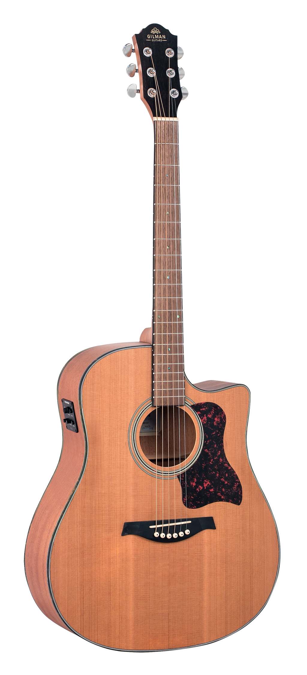 Gilman GD12CE Cutaway Dreadnought Acoustic Guitar - Natural Satin