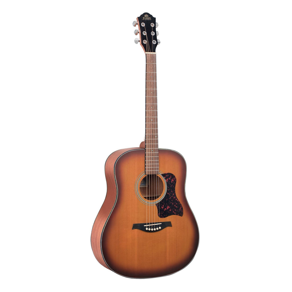 Gilman GD12 Dreadnought Acoustic Guitar in Tobacco Sunburst Satin