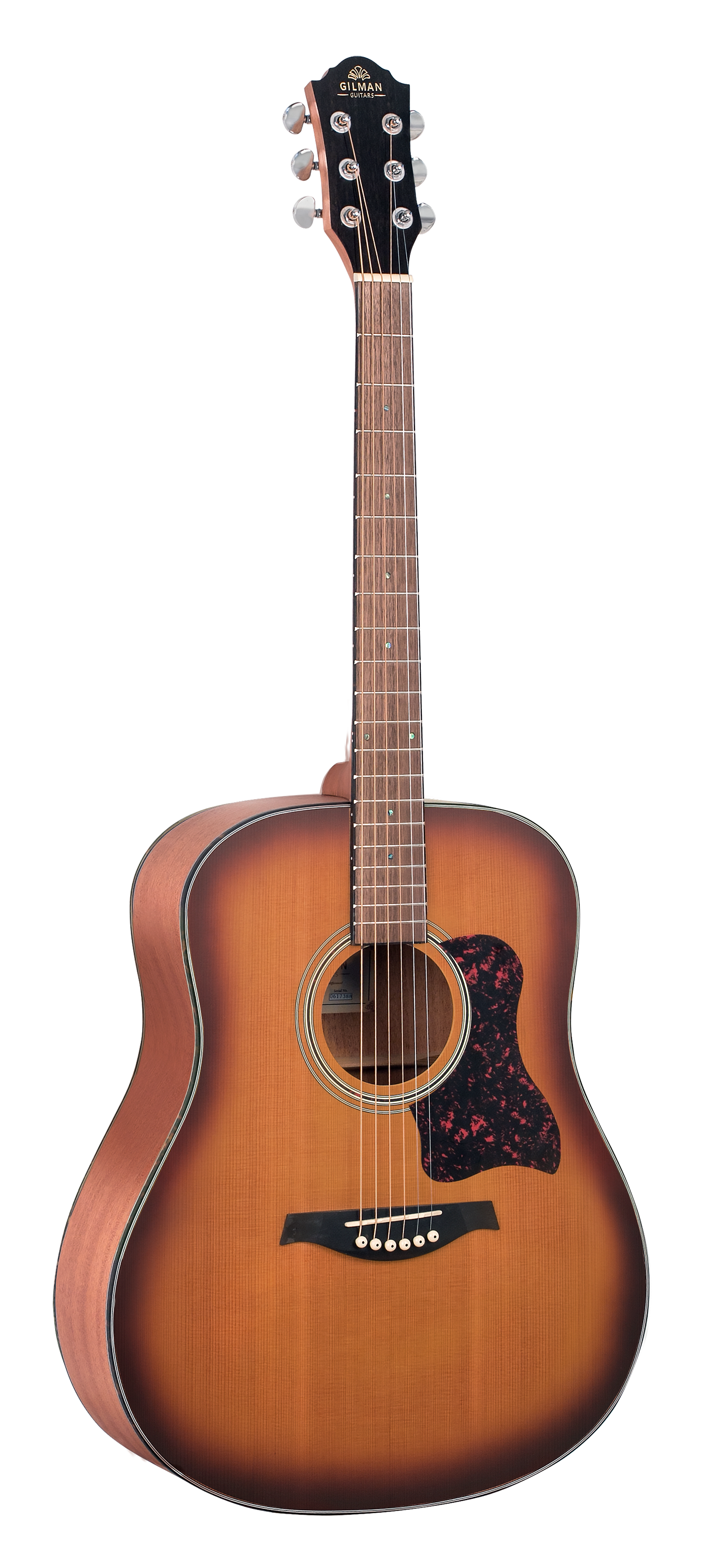 Gilman GD12 Dreadnought Acoustic Guitar in Tobacco Sunburst Satin