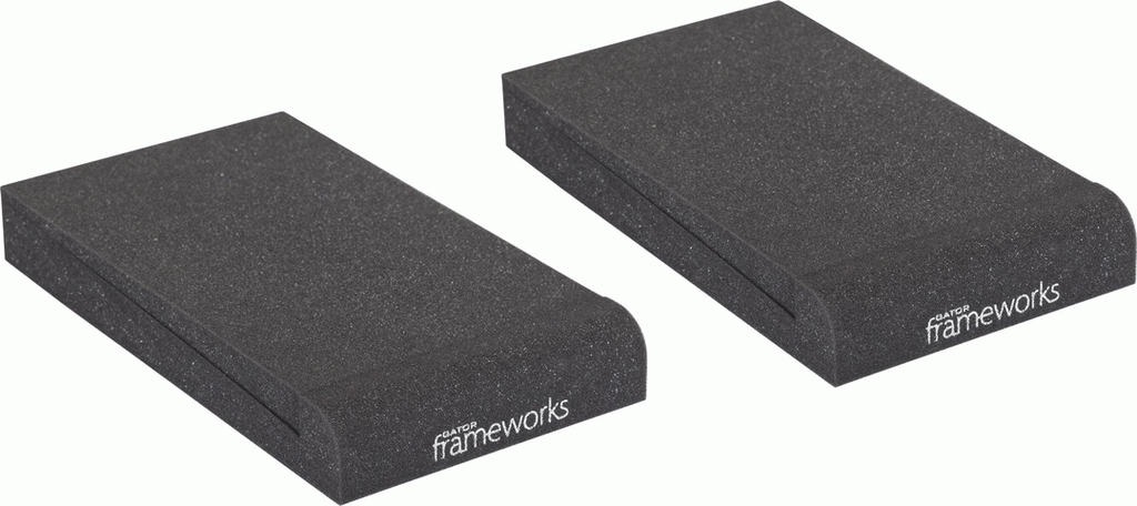 GATOR large studio monitor isolation pads for studio monitor accessories, designed to reduce vibrations and improve sound quality