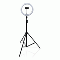 Gator 10-Inch LED Ring Light Stand with Phone Holder and Tripod Base