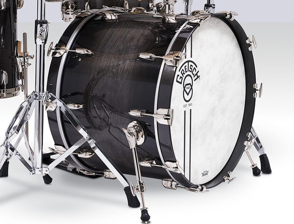 Gretsch Limited Edition 140th Anniversary 12/14/18 + 14S 4pc Drum Shell Pack - Ebony Stardust