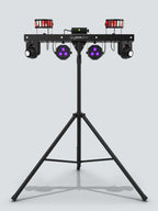 Chauvet Gig Bar Move 5-In-1 LED Effect Light - Moving Heads, Derbys, Pars, Laser, & Strobe in White