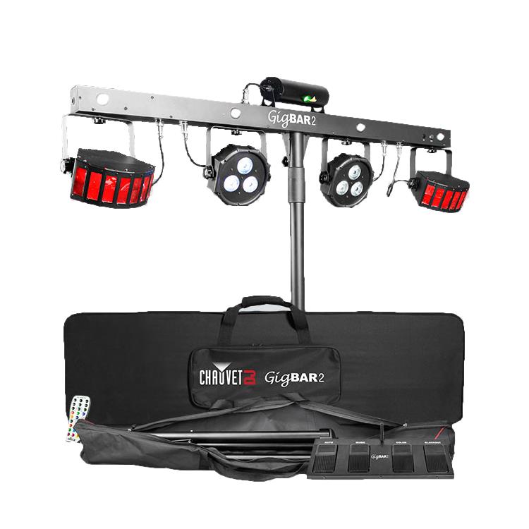 Chauvet Gig Bar 2 All-In-One DJ Lighting Effects Pack with DMX Bar