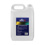 Chauvet GJ5 Geyser Fluid 5 Litre bottle for atmospheric machines, showcasing the fluid container with product label.