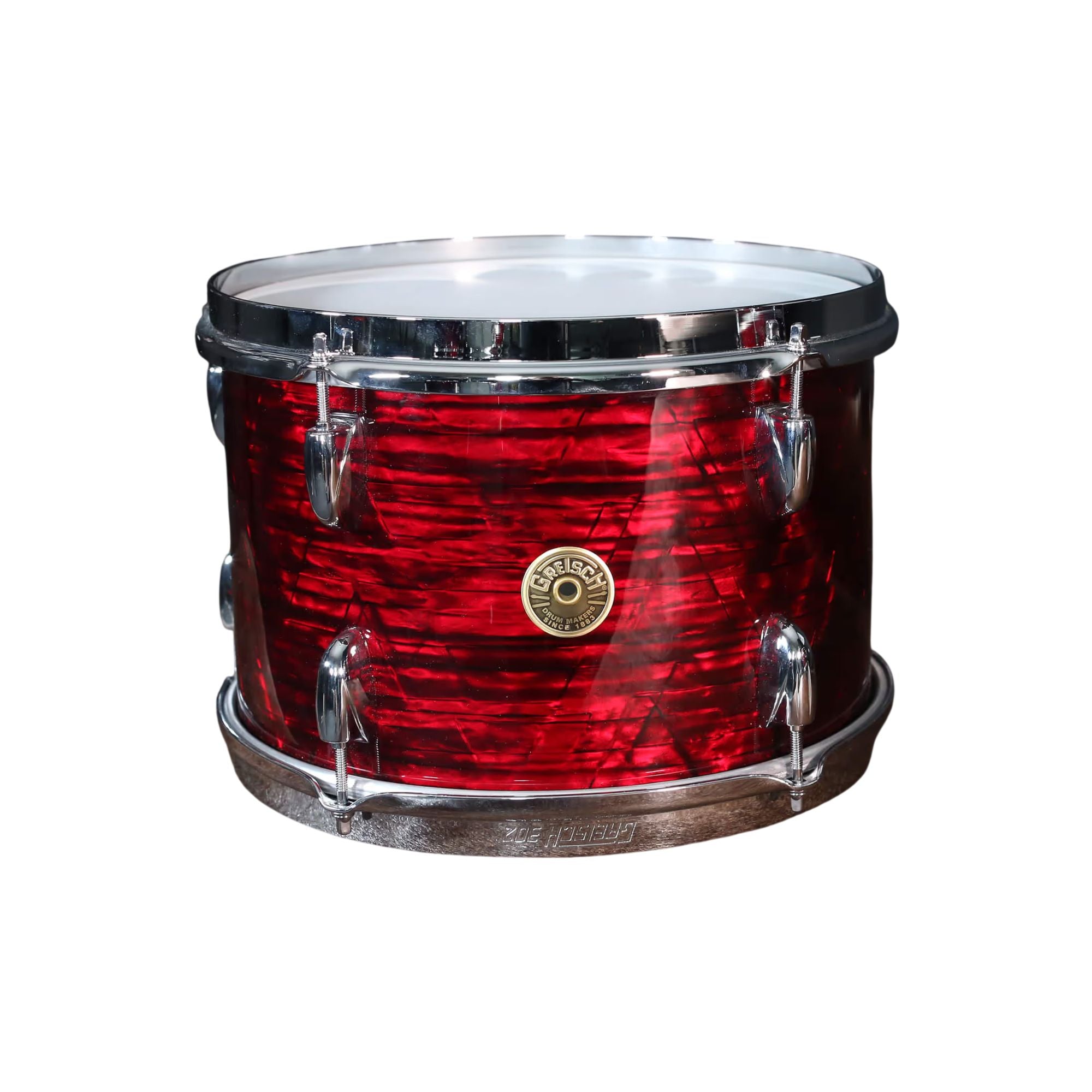 Gretsch Broadkaster Nitron 13 x 9 Inch Tom Chrome Hardware in Ruby Red Nitron
