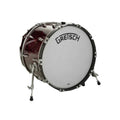 Gretsch Broadkaster 22 x 16 Inch Kick Chrome Hardware in Ruby Red Nitron