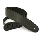 DSL Premium Triple Padded Garment Leather Guitar Strap 2.5" - Black