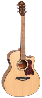 Gilman GOM10CE Orchestra Acoustic Guitar with Pickup in Natural Satin