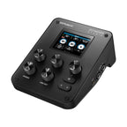 Roland GO:MIXER Studio audio mixer and interface with multiple input channels, compact design, and professional controls.